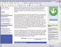 Windows XP просмотр сайта