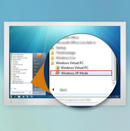 Использование приложений виртуальной машины на Windows 7
