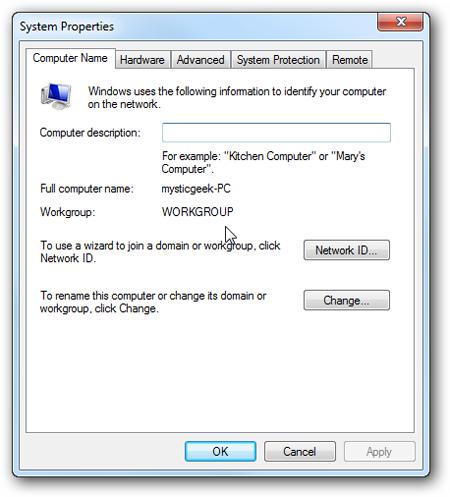 Настройка общего доступа между Windows 7 и Windows XP