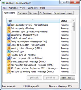 изображение диспетчера задач Windows 7