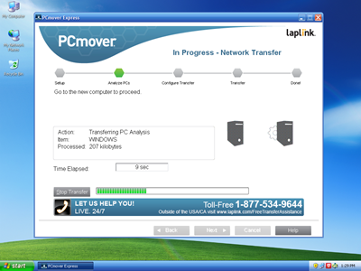 PCmover Express для Windows XP – бесплатный инструмент для переноса данных