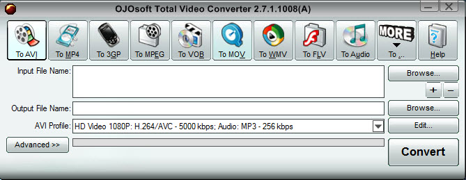 Программа-конвертер OJOsoft Total Video Converter