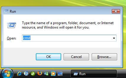 Windows 7 - Пуск - выполнить