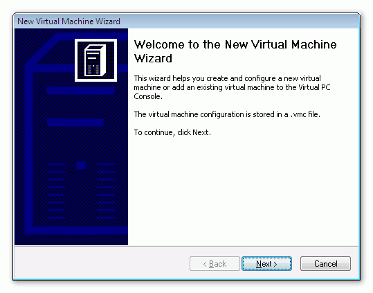 Virtual Machine Wizard
