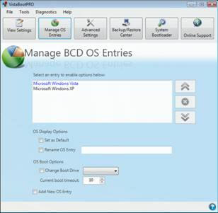 Manage BCD OS Entries