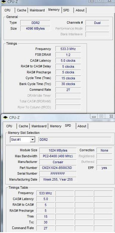 CPU-Z Memory CPU
