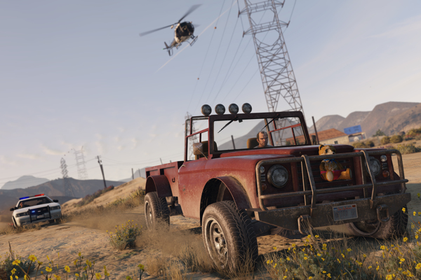 GTA 5 погоня