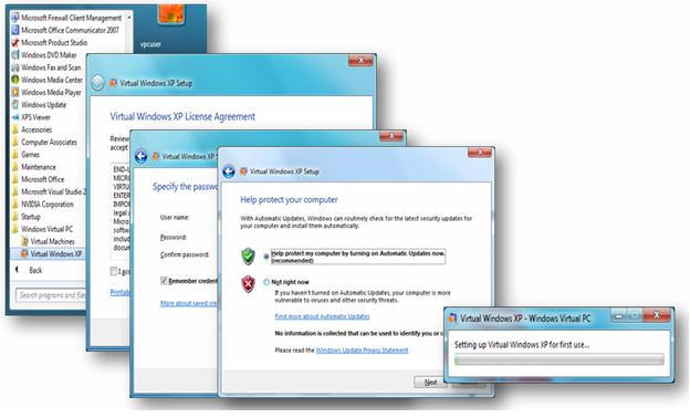 Режим Windows XP Mode
