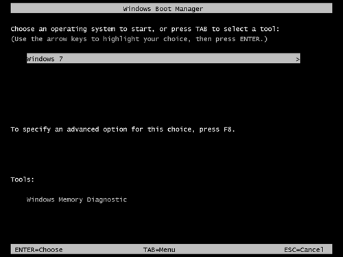 Boot Manager Windows 7